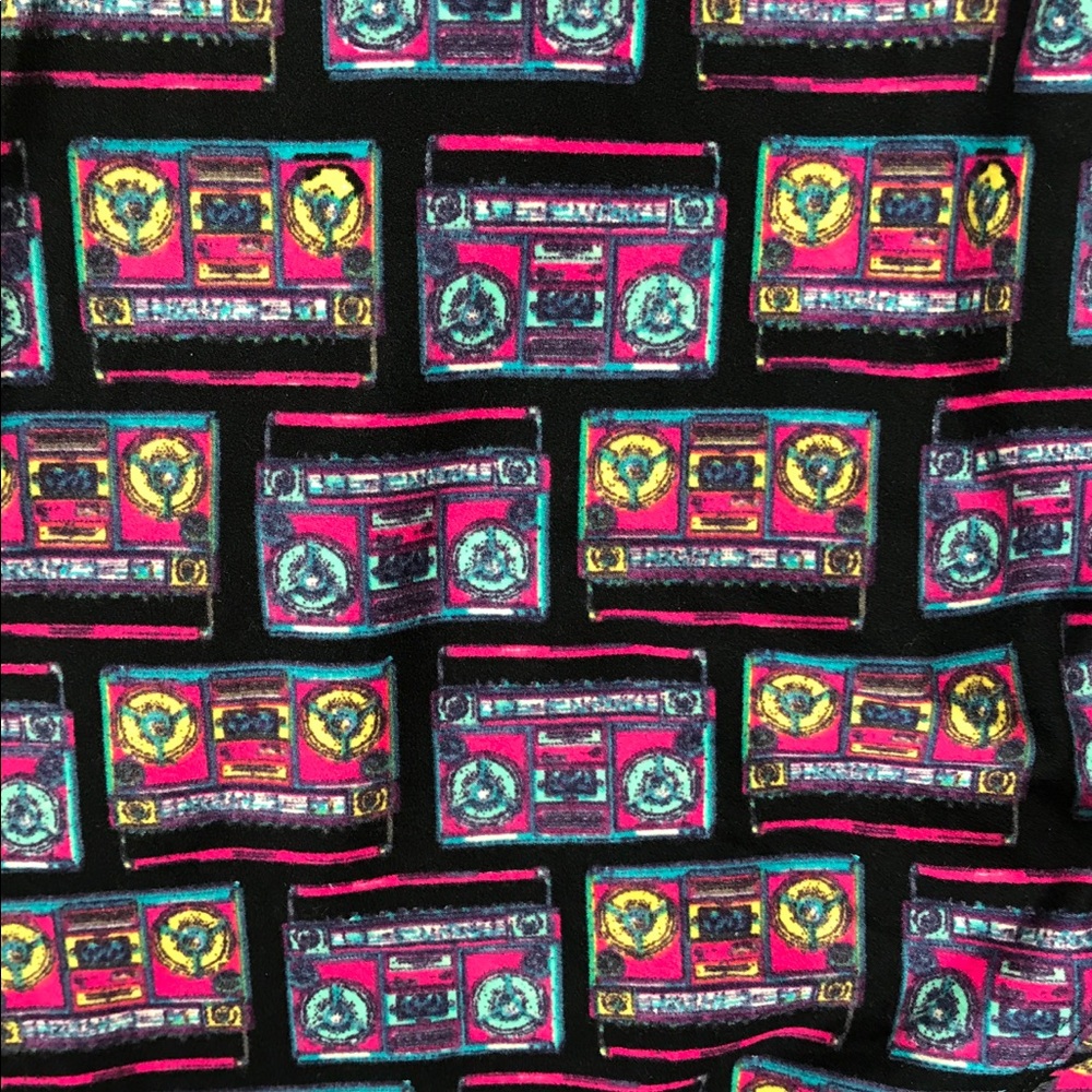 New Lularoe TC leggings with boom boxes 80s/90s
